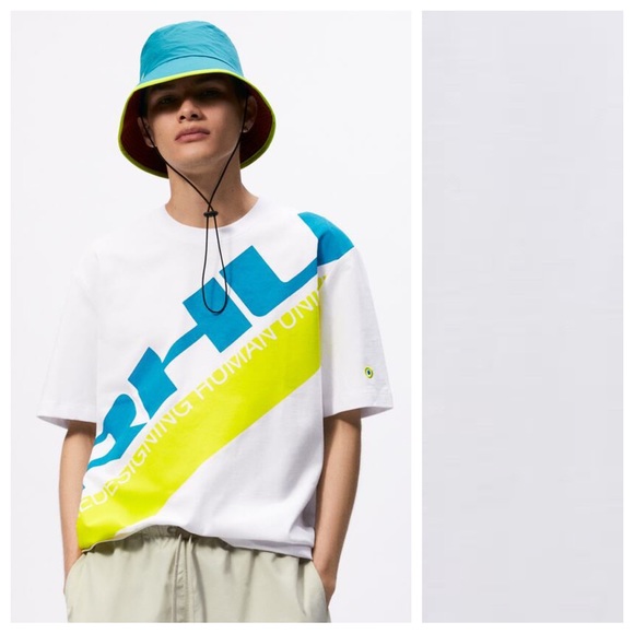 NWT. Zara Man T-SHIRT MET LOGO X RHUIGI. Size S. - Picture 1 of 11